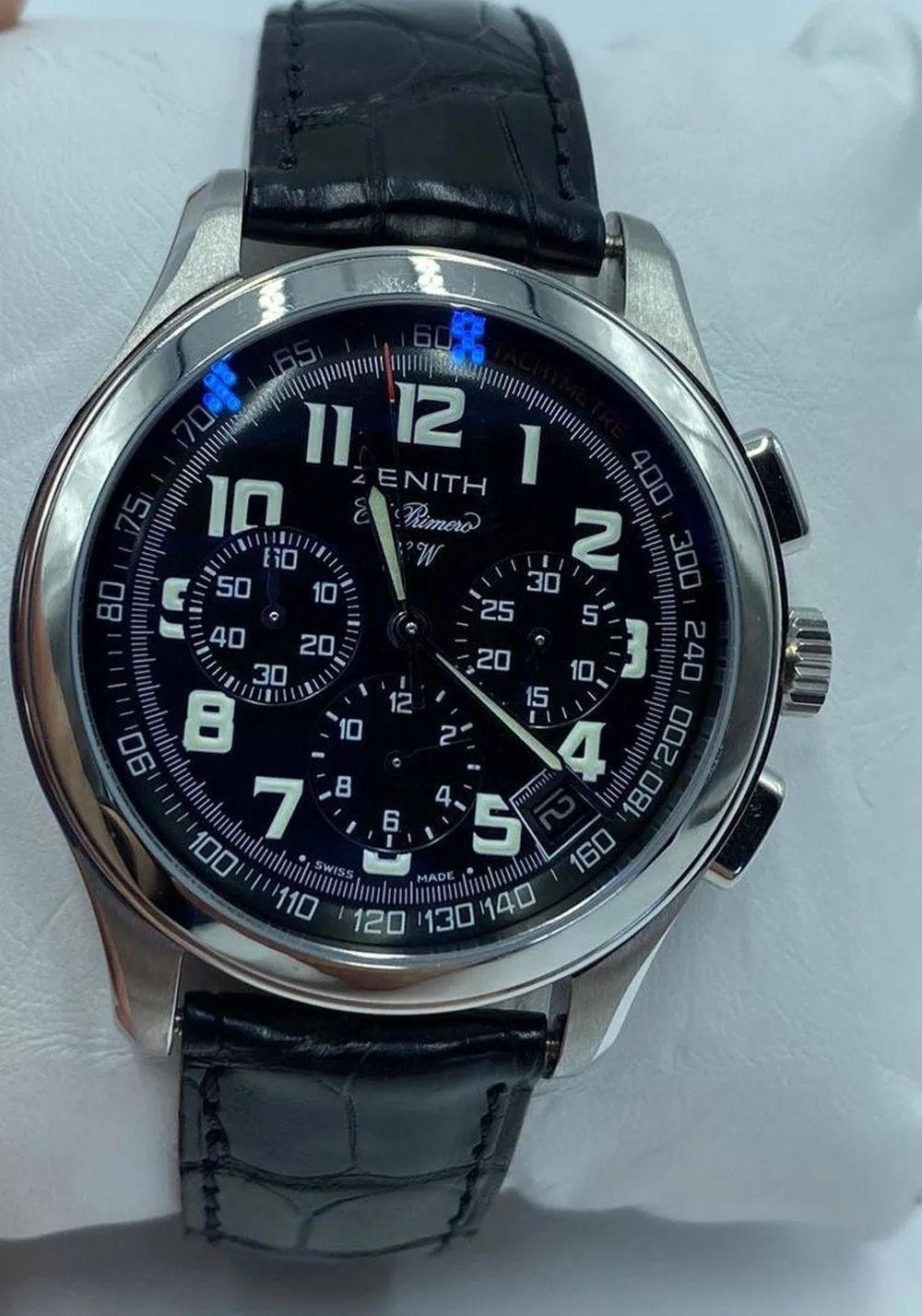 Zenith El Primero Chronograph 01.0500.420 40mm Stainless steel Black