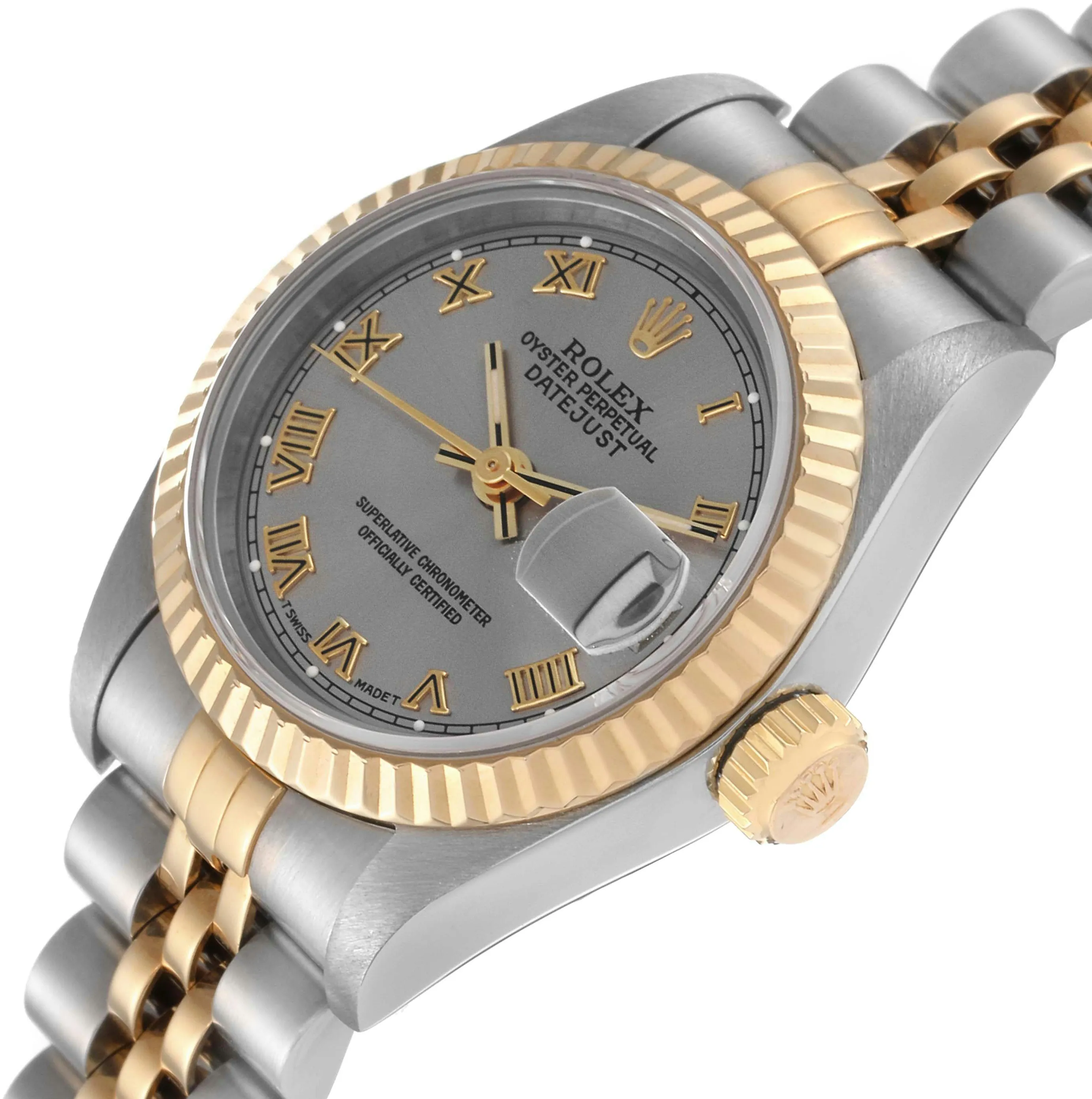 Rolex Lady-Datejust 69173 26mm Yellow gold and stainless steel Gray 1