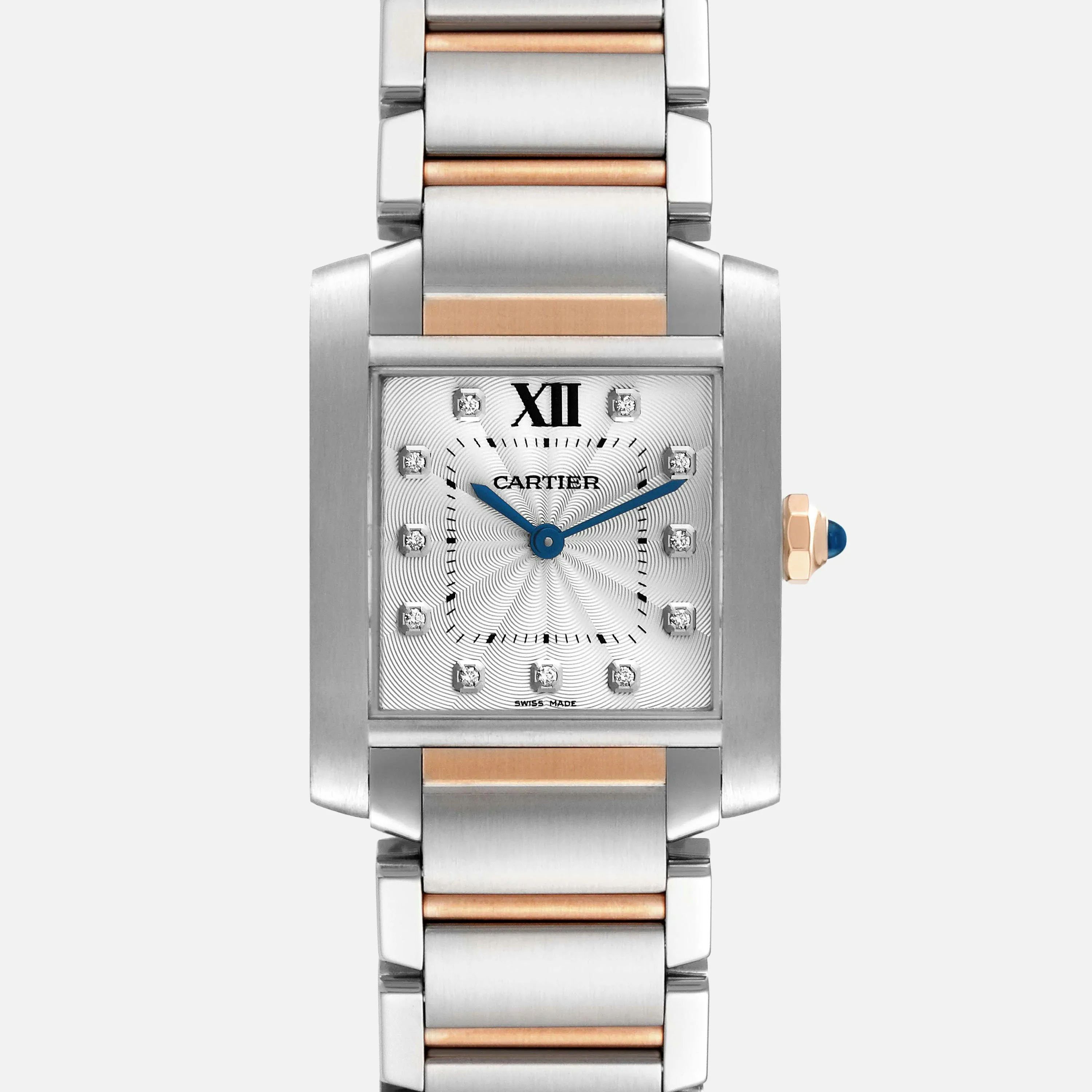 Cartier Tank Française WE110005 30mm Yellow gold and stainless steel Silver