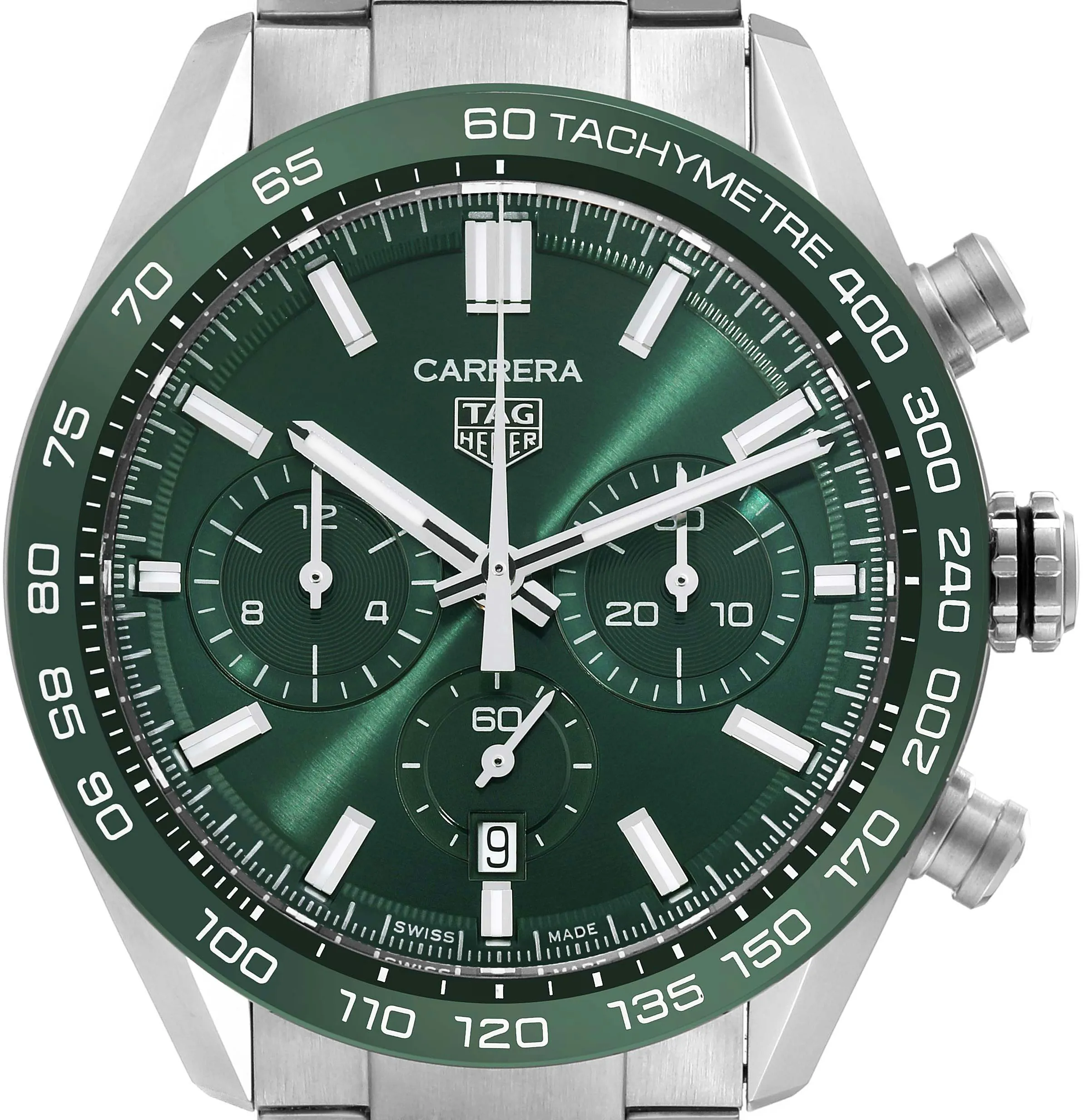 TAG Heuer Carrera 44mm Stainless steel Green 2
