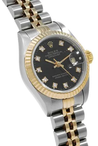 Rolex Datejust 69173G 26mm Yellow gold Black 2