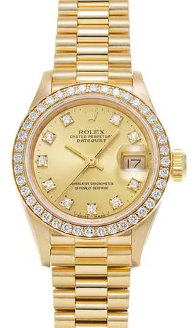 Rolex Datejust 69138G 26mm Yellow gold Champagne