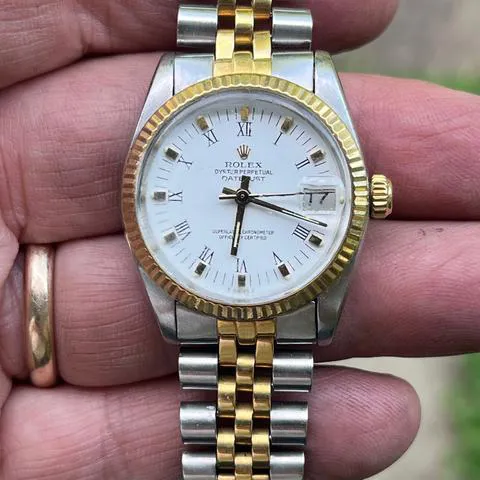 Rolex Datejust 31 6827 31mm Yellow gold and stainless steel Champagne