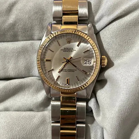 Rolex Datejust 31 6827 31mm Yellow gold and stainless steel Silver