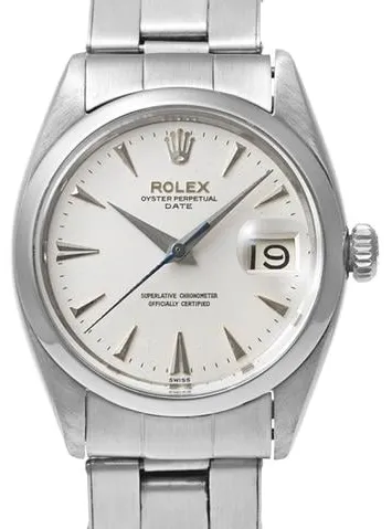 Rolex Oyster Perpetual Date 1500 34mm Stainless steel Silver