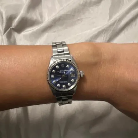 Rolex Oyster Perpetual Date 6517 26mm Stainless steel Blue