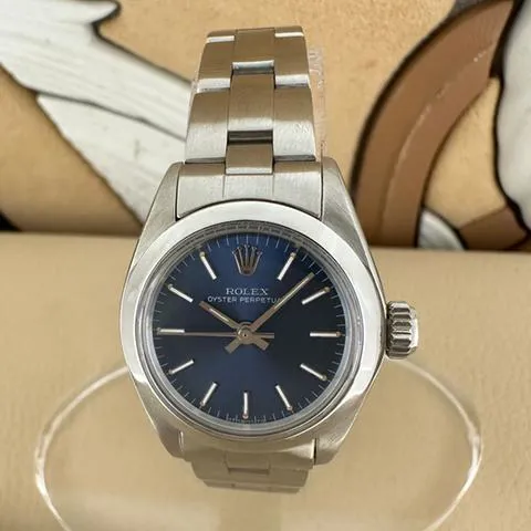 Rolex Oyster Perpetual 26 6718 25mm Stainless steel Blue