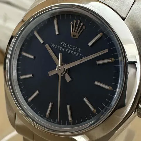 Rolex Oyster Perpetual 26 6718 25mm Stainless steel Blue 4