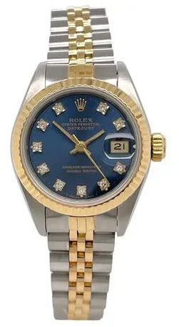 Rolex Lady-Datejust 69173 26mm Yellow gold and stainless steel Blue 1