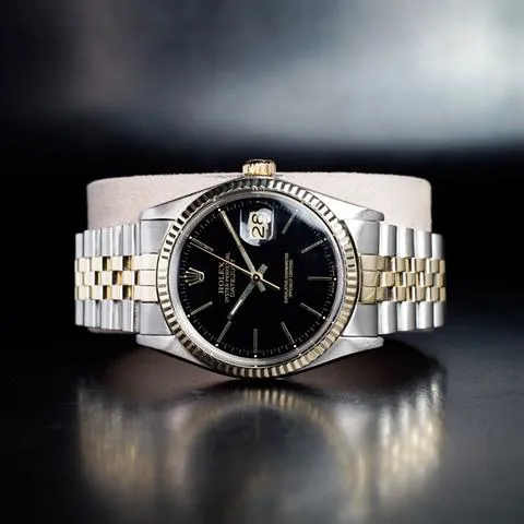 Rolex Datejust 36 16013 36mm Yellow gold and stainless steel Black 1