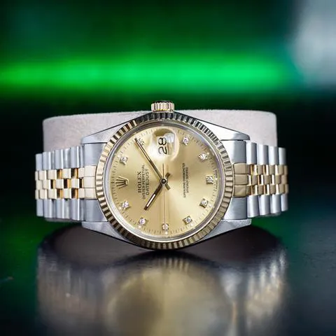 Rolex Datejust 36 16013 36mm Yellow gold and stainless steel Champagne