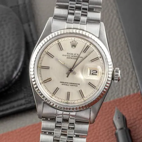 Rolex Datejust 1601 36mm Yellow gold and stainless steel Silver