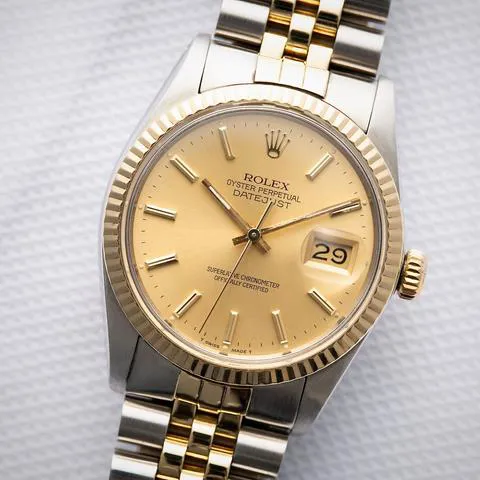 Rolex Datejust 36 16013 36mm Yellow gold and stainless steel Gold