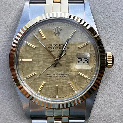 Rolex Datejust 36 16013 36mm Yellow gold and stainless steel Champagne 5