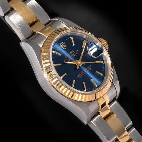 Rolex Lady-Datejust 69173 26mm Yellow gold and stainless steel Blue 2