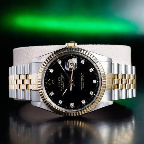 Rolex Datejust 36 16013 36mm Yellow gold and stainless steel Black