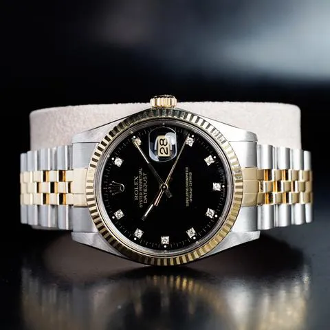 Rolex Datejust 36 16013 36mm Yellow gold and stainless steel Black 1