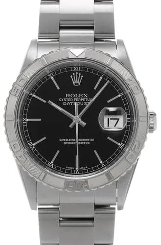 Rolex Datejust Turn-O-Graph 16264 36mm Stainless steel Black