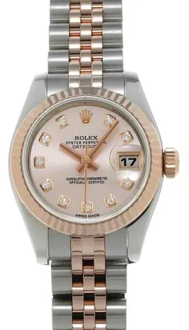 Rolex Lady-Datejust 179171G 26mm Stainless steel Rose