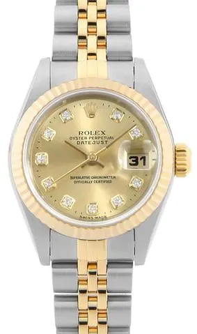 Rolex Datejust 69173G 26mm Yellow gold and stainless steel Champagne