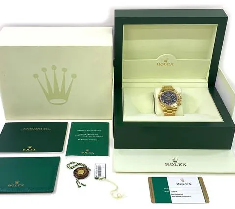 Rolex Daytona 116528 40mm Yellow gold Blue 1