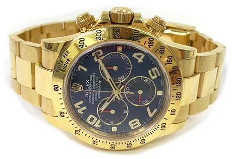 Rolex Daytona 116528 40mm Yellow gold Blue 4