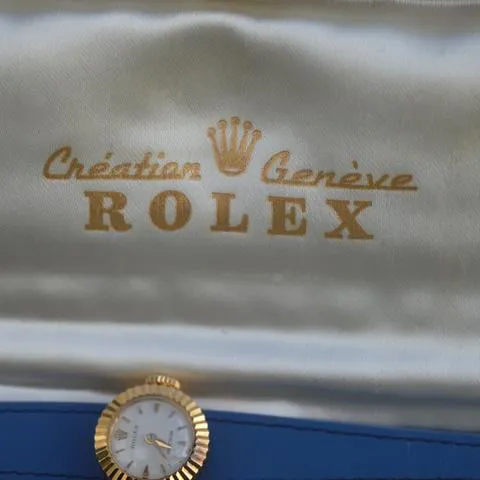 Rolex Precision 8789 14mm Yellow gold Silver 2