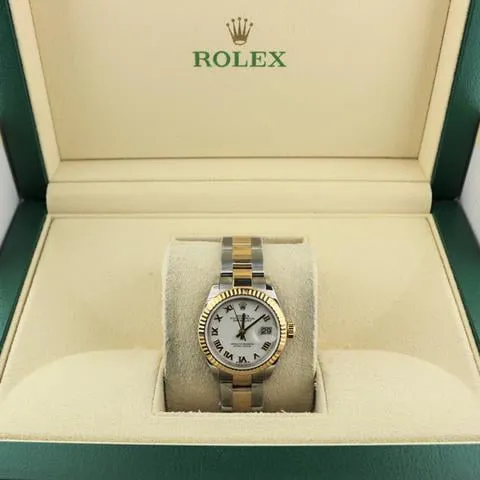 Rolex Lady-Datejust 279173 28mm Yellow gold and Stainless steel White