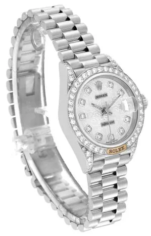 Rolex Lady-Datejust 69159 26mm White gold Silver 6