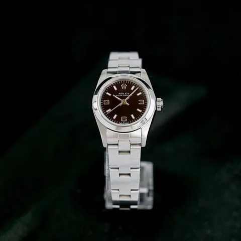 Rolex Oyster Perpetual 76080 24mm Stainless steel Black