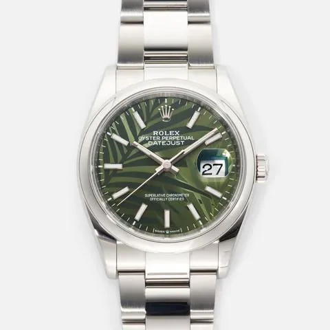 Rolex Datejust 36 126200-0020 36mm Oystersteel Green and Artistic dial