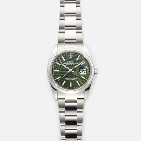 Rolex Datejust 36 126200-0020 36mm Oystersteel Green and Artistic dial 2