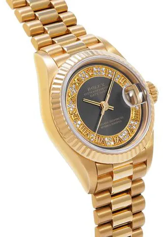 Rolex Lady-Datejust 69178MR 26mm Yellow gold Gray 2