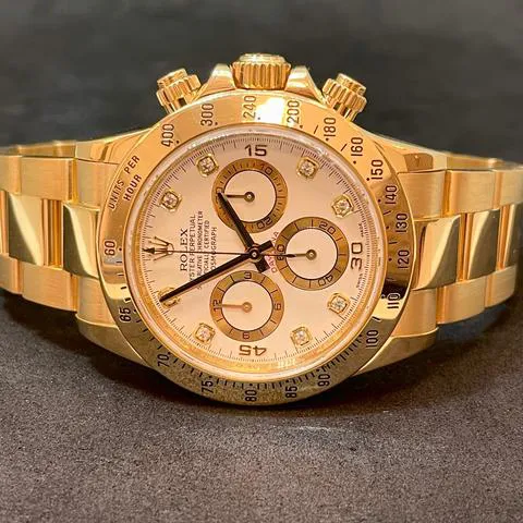 Rolex Daytona 116528 40mm Yellow gold White 4