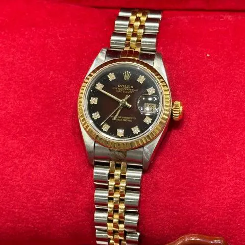 Rolex Lady-Datejust 69173 26mm Yellow gold and stainless steel Red 4