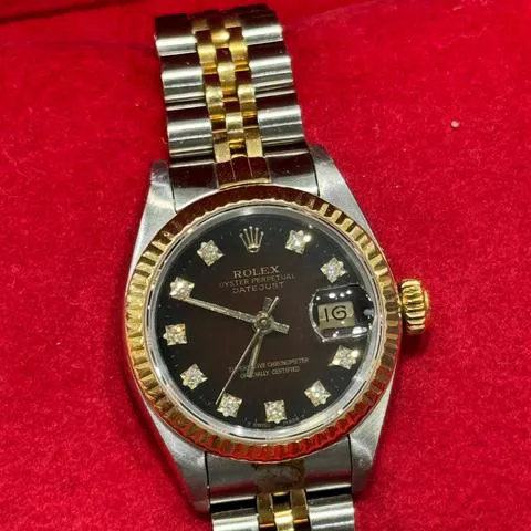 Rolex Lady-Datejust 69173 26mm Yellow gold and stainless steel Red 5