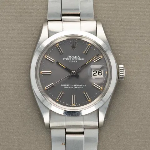 Rolex Oyster Perpetual Date 1500 34mm Stainless steel Gray