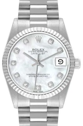 Rolex Datejust 68279 31mm White gold Mother-of-pearl