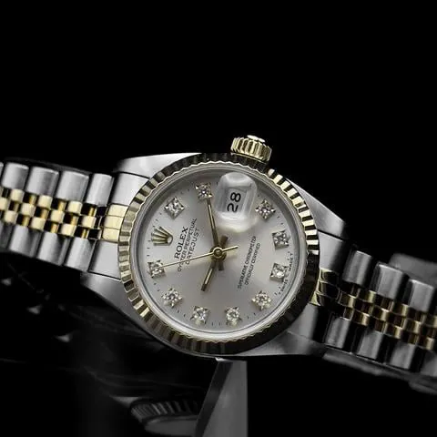 Rolex Lady-Datejust 69173 26mm Yellow gold and stainless steel Gray 4