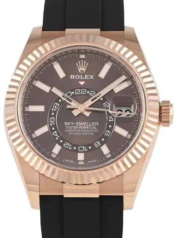 Rolex Sky-Dweller 326235 42mm Rose gold Brown