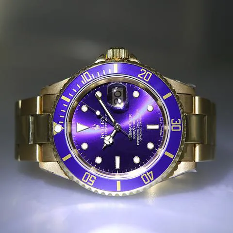 Rolex Submariner 16618 40mm Yellow gold Purple 8