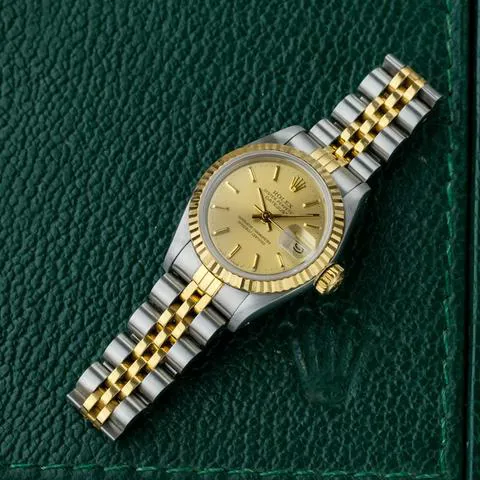 Rolex Lady-Datejust 69173 26mm Yellow gold and stainless steel Champagne