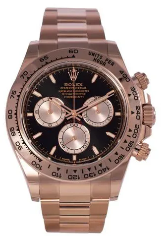 Rolex Daytona 126505 40mm Rose gold Black