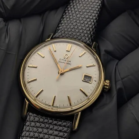 Omega Seamaster De Ville 136.020 34mm Yellow gold and stainless steel Champagne