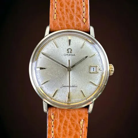 Omega Seamaster De Ville 34.5mm Yellow gold and stainless steel White