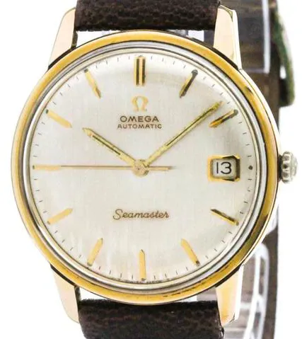 Omega Seamaster 166.002 34mm Yellow gold and stainless steel Silver