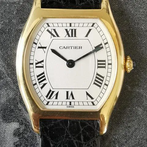 Cartier Tortue 96081 28mm Yellow gold White