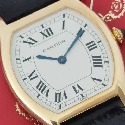 Cartier Tortue 96081 28mm Yellow gold White 3