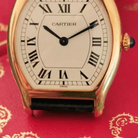 Cartier Tortue 96081 28mm Yellow gold White 5