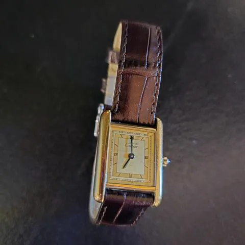 Cartier Tank Vermeil 366001 20mm Yellow gold Champagne